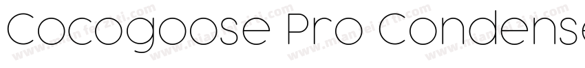 Cocogoose Pro Condensed字体转换